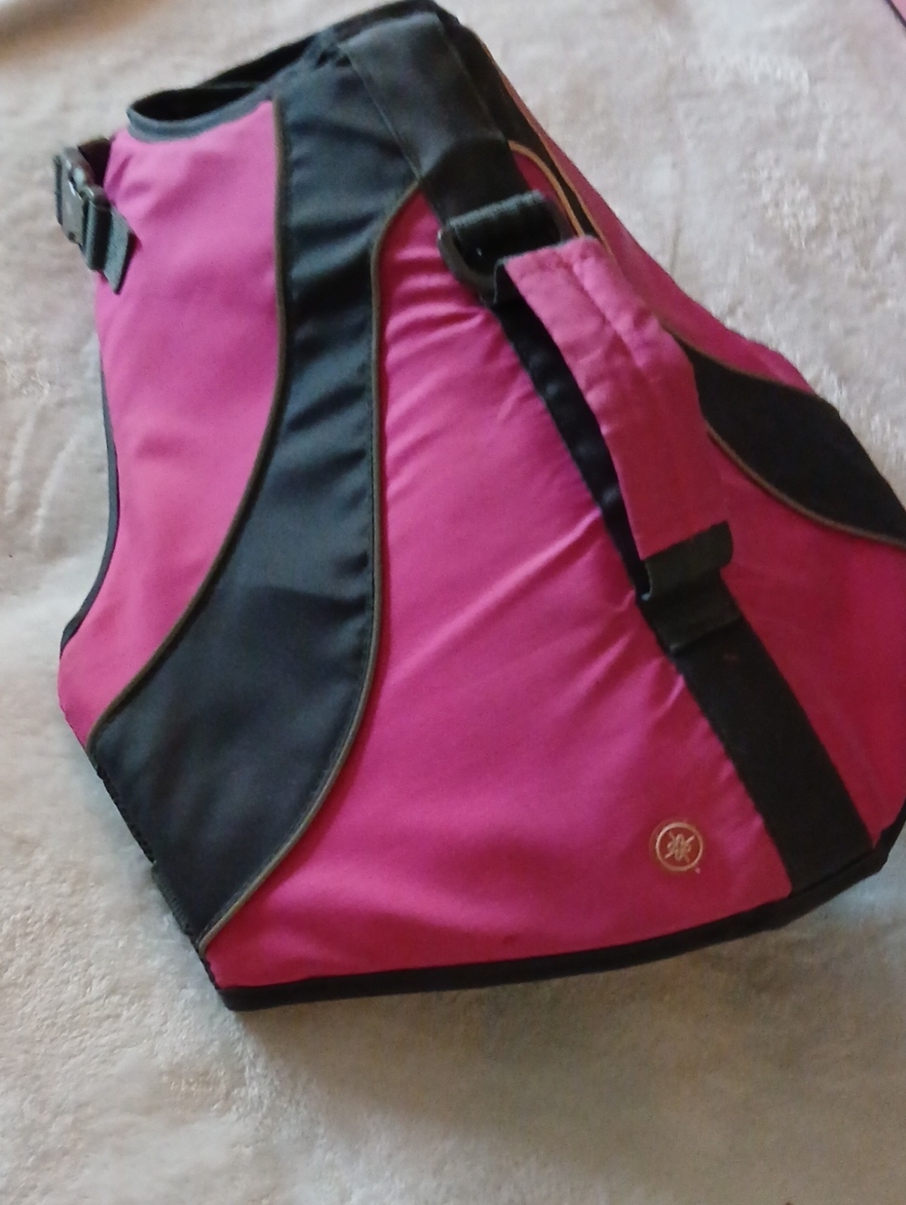 Good2Go Pink & Black Pet Sling Lifevest / Carrier - MEDIUM